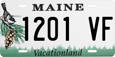 ME license plate 1201VF