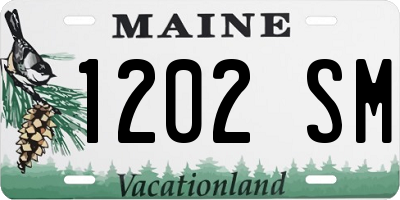 ME license plate 1202SM