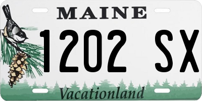 ME license plate 1202SX