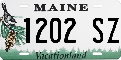 ME license plate 1202SZ