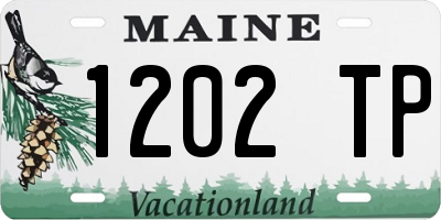 ME license plate 1202TP