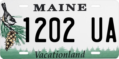 ME license plate 1202UA