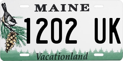 ME license plate 1202UK