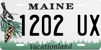 ME license plate 1202UX