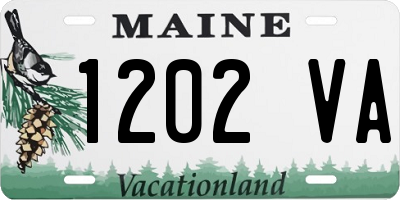 ME license plate 1202VA