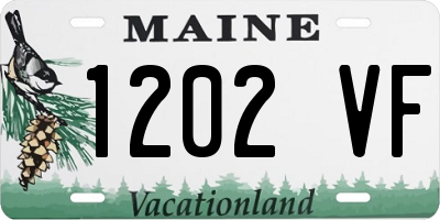 ME license plate 1202VF