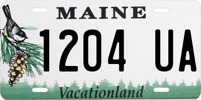 ME license plate 1204UA