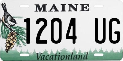 ME license plate 1204UG