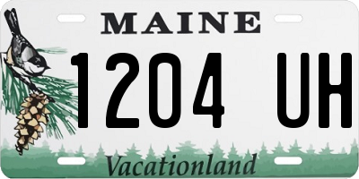 ME license plate 1204UH