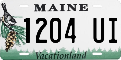 ME license plate 1204UI