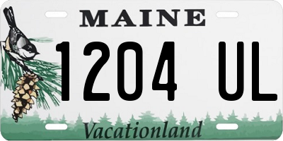 ME license plate 1204UL