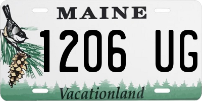 ME license plate 1206UG