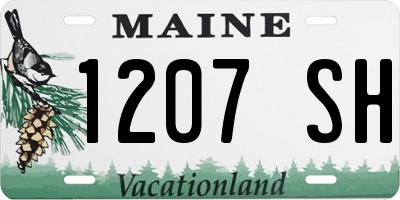 ME license plate 1207SH