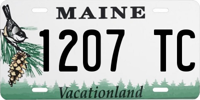 ME license plate 1207TC
