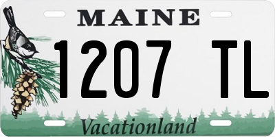 ME license plate 1207TL