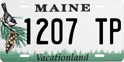 ME license plate 1207TP