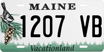 ME license plate 1207VB