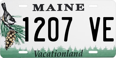 ME license plate 1207VE