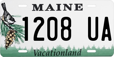 ME license plate 1208UA
