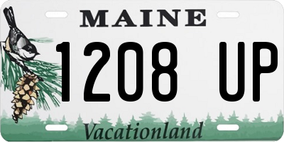 ME license plate 1208UP