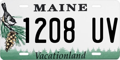 ME license plate 1208UV