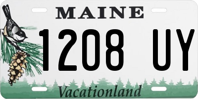 ME license plate 1208UY