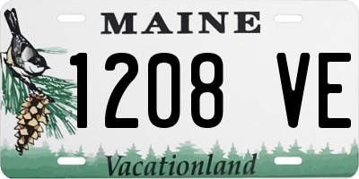 ME license plate 1208VE