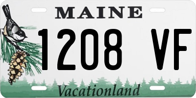 ME license plate 1208VF