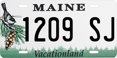 ME license plate 1209SJ