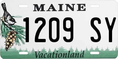 ME license plate 1209SY