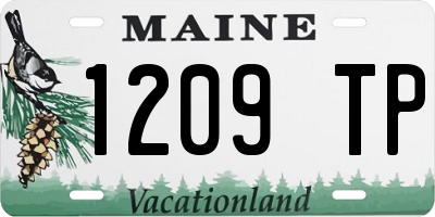 ME license plate 1209TP