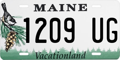 ME license plate 1209UG