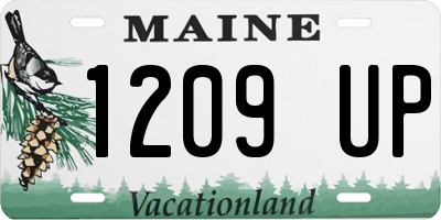 ME license plate 1209UP