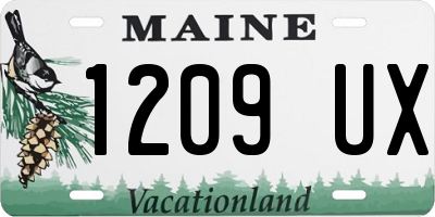 ME license plate 1209UX