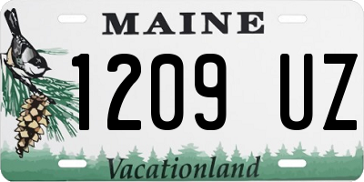 ME license plate 1209UZ