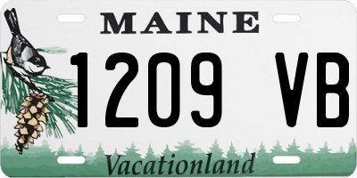 ME license plate 1209VB