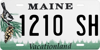 ME license plate 1210SH