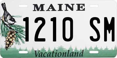 ME license plate 1210SM