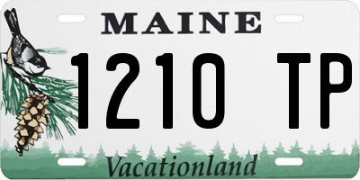 ME license plate 1210TP