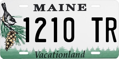 ME license plate 1210TR