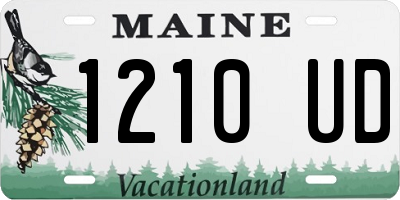 ME license plate 1210UD