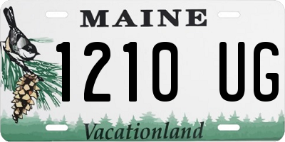 ME license plate 1210UG
