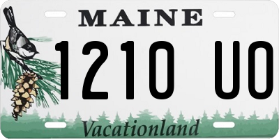 ME license plate 1210UO