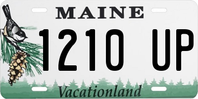 ME license plate 1210UP