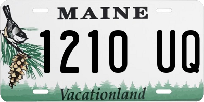 ME license plate 1210UQ