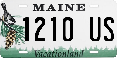 ME license plate 1210US