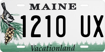 ME license plate 1210UX