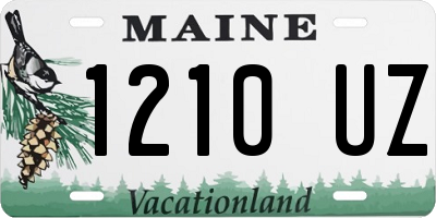 ME license plate 1210UZ