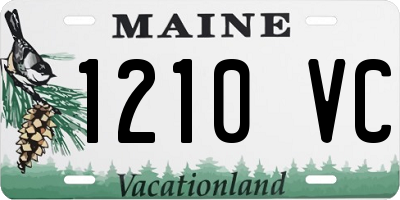 ME license plate 1210VC