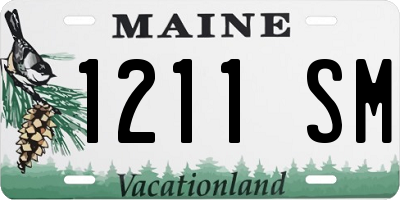 ME license plate 1211SM